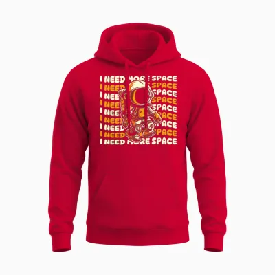 Astronaut Funny Unisex Hoodie - Red