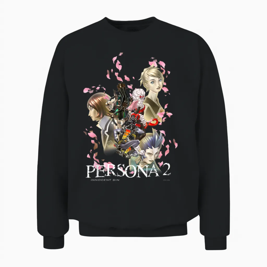 Atlus Persona 2: Innocent Sin Graphic Unisex Sweatshirt in Black
