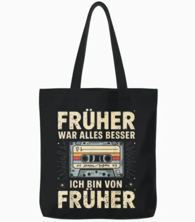 Retro Cassette 80s 90s Party 90s Costume Fancy Dress T-Shirt, Black Tote Bags - Black