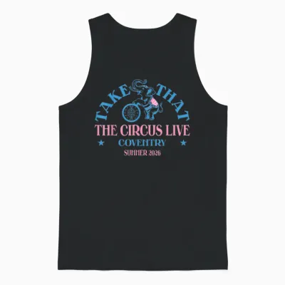 Take That the Circus Live Coventry Unisex Tank Top - Black