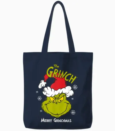 The Grinch Merry Christmas Original Tote Bags - Navy