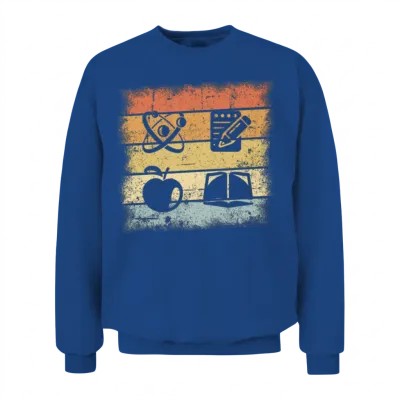 Teacher Retro Unisex Sweatshirt - Royal