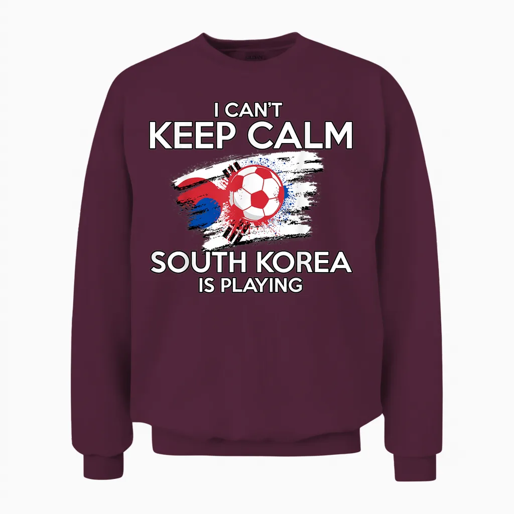 Drapeau De La Corée Du Sud - Joueur De Football - Corée Du Sud Unisex Sweatshirt in Maroon