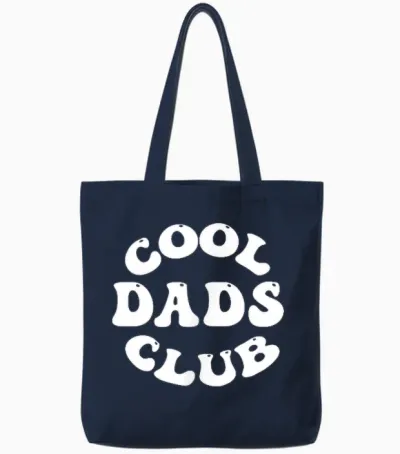 Cool Dads Club Groovy Retro Vintage Für Damen Herren Kinder Tote Bags - Navy