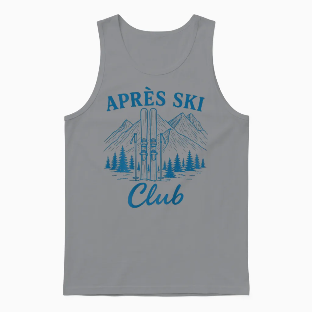 Après Ski Club Unisex Tank Top in Sport Grey