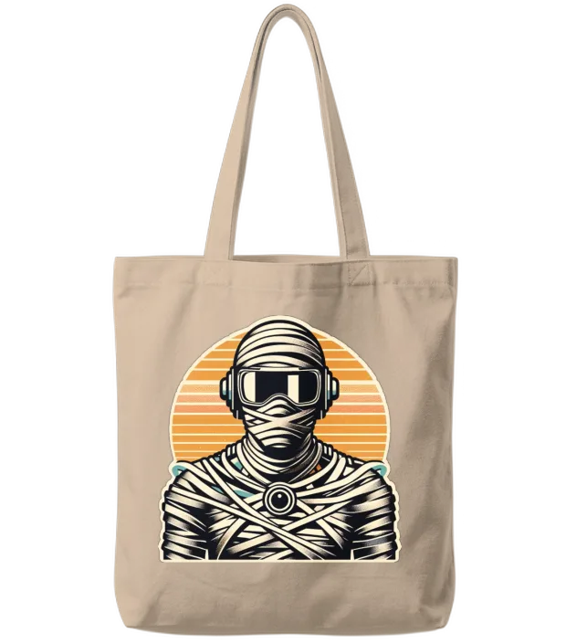 Retro Mummy Tote Bags - Natural