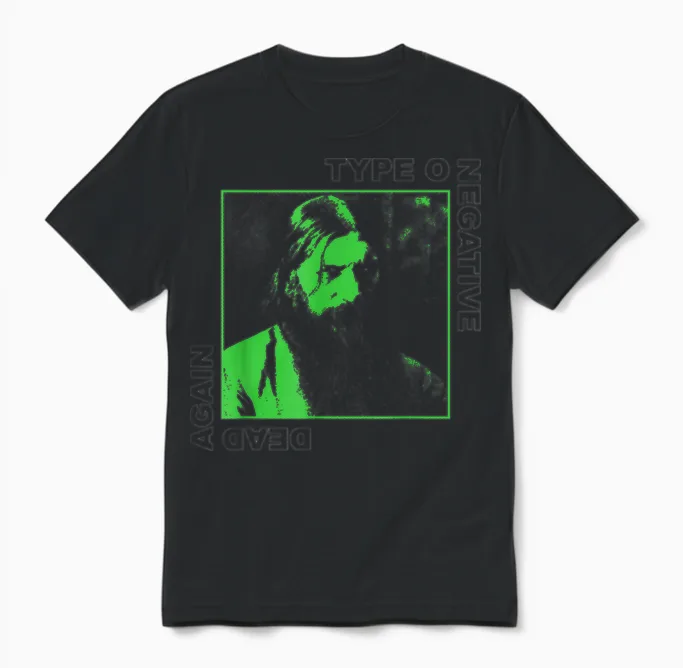 Type O Negative Dead Again Cover Unisex T-Shirt in Black
