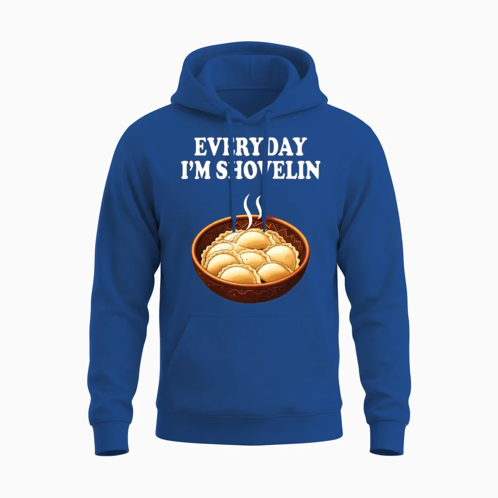 Funny Polish Pierogi Lover Unisex Hoodie in Royal