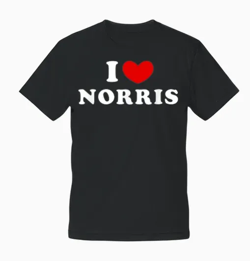 I Love Norris, J'aime Norris T-Shirt, Black, S Unisex T-Shirt - Black