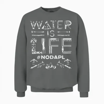Water Is Life #nodapl Unisex Sweatshirt - Graphite Heather