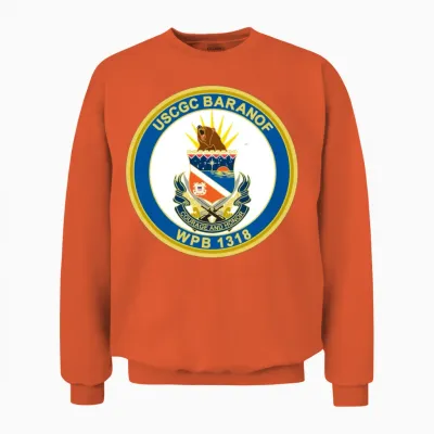 Baranof Wpb 1318 (u.s. Coast Guard) Unisex Sweatshirt - Orange
