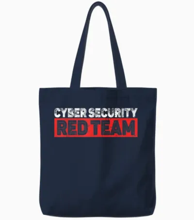 Red Team Cyber Security to Programmierer or Cyber Security Team Tote Bags - Navy