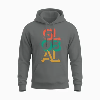 Retro Global Unisex Hoodie - Graphite Heather
