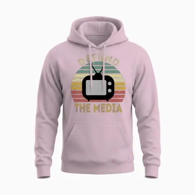 Retro Vintage Unisex Hoodie - Light Pink