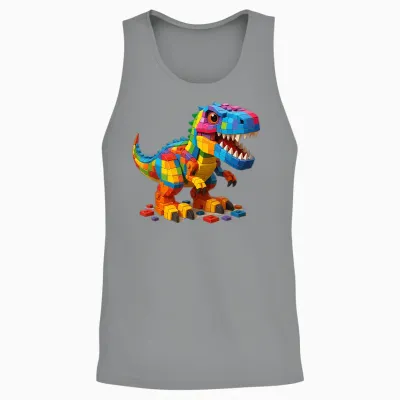 Building Blocks for Men Boys Unisex Tank Top - Sport Grey