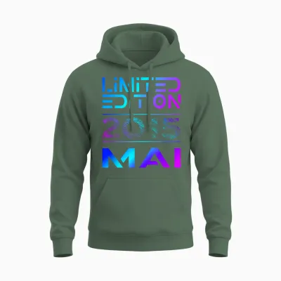 Limited Edition Mai 2015 Junge Mädchen 11. Geburtstag Unisex Hoodie - Military Green