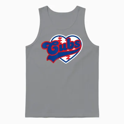 Retro Cubs Last Name Personalized Apparel Cubs Lover Men Unisex Tank Top - Sport Grey
