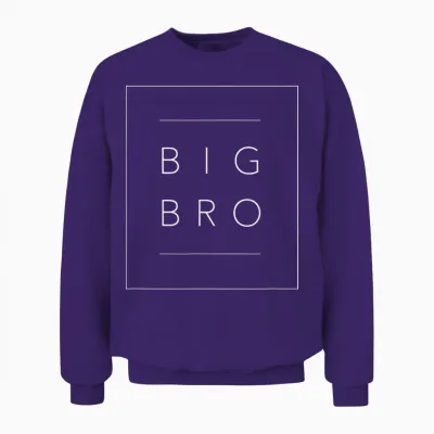 Big Brother T Shirt - Big Brother Shirt for Son, Big Bro Unisex Sweatshirt - Purple