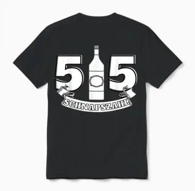 Schnapszahl 55. Geburtstag Happy Birthday Geburtstags Unisex T-Shirt - Black