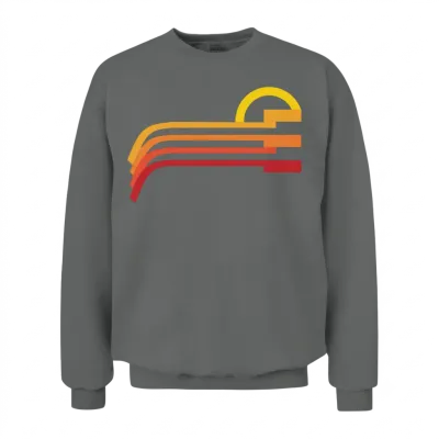 Sunset Retro Unisex Sweatshirt - Graphite Heather