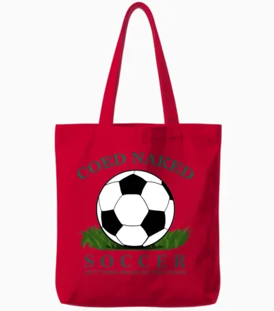 Yellowjackets Series Coed Naked Soccer Tote Bags - Red