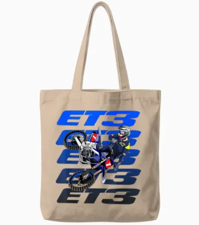 Et3 Eli Motocross Tomac Supercross Tote Bags - Natural