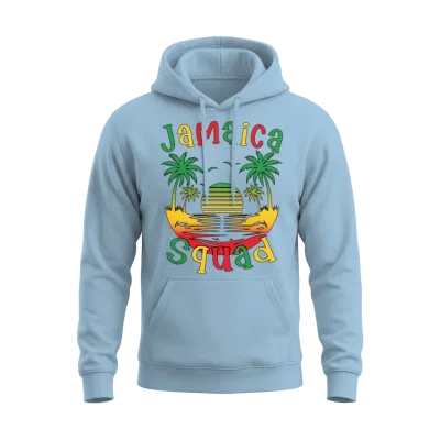 Jamaica Vacation Squad Trip Matching Family Reunio Unisex Hoodie - Light Blue