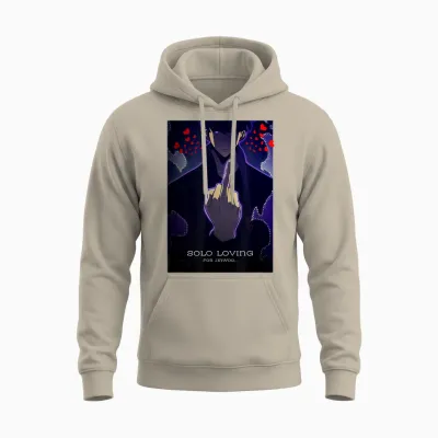 Solo Loveling - Anime-Inspiriertes T-Shirt Für Japanische Liebhaber Unisex Hoodie - Sand