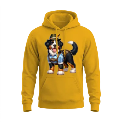 Bernese Mountain Dog Dog Bavaria Unisex Hoodie - Gold