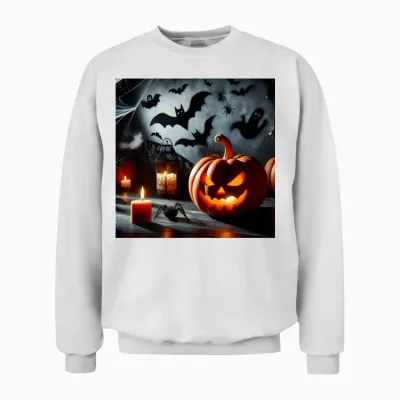 Enchanting Hallow Design: Perfect for Unique and S Unisex Sweatshirt - White