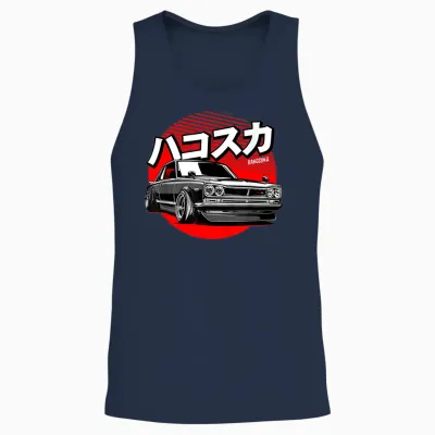 Japanese Racing Car Jdm Tokyo Japan Drift Unisex Tank Top - Navy
