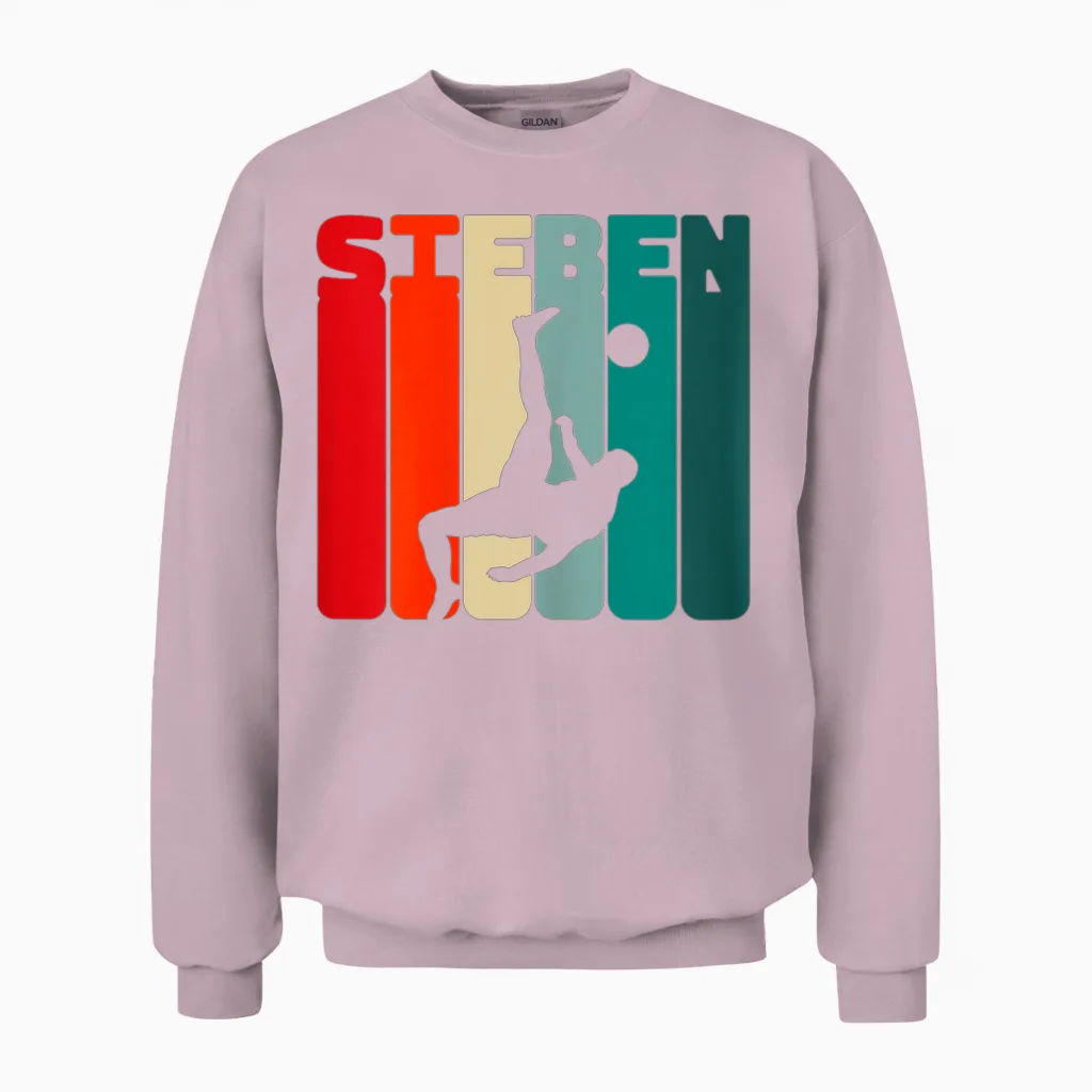7. Geburtstag Fußballer 7 Jahre Fußball Jungs Unisex Sweatshirt in Light Pink