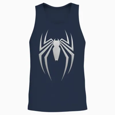 Marvel Spider-Man 2 Game Spider Logo Unisex Tank Top - Navy
