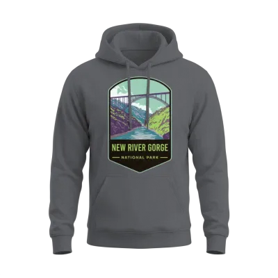 New River Gorge National Park Unisex Hoodie - Charcoal