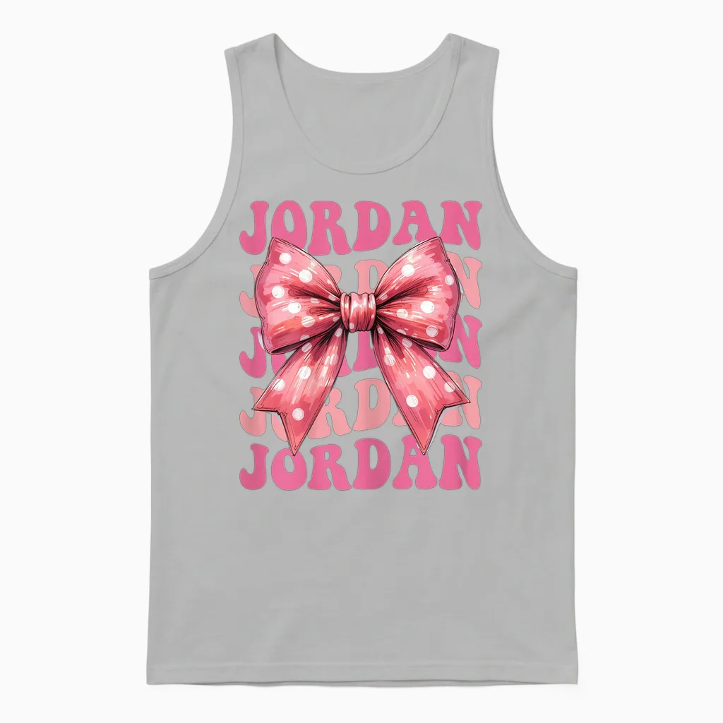 Jordan Knot Beautiful Aesthetic for Women and Girls Unisex Tank Top in Ash