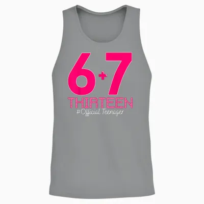 13. Geburtstag Shirt Lustiges Meme 67 Geburtstag 13 Für Teenager Mädchen Unisex Tank Top - Sport Grey
