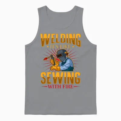 Welder Funny Funny Welding Gift Unisex Tank Top - Sport Grey