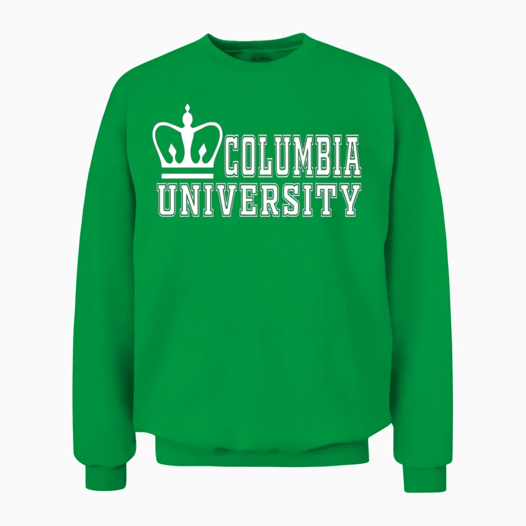 Columbia University Unisex Sweatshirt in Irish Green