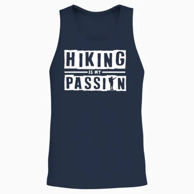 Hiking Unisex Tank Top - Navy