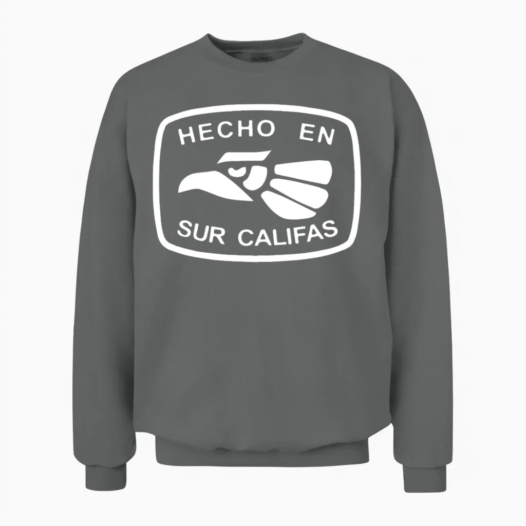 Hecho En Sur Califas So Cal Southern California Re Unisex Sweatshirt in Graphite Heather