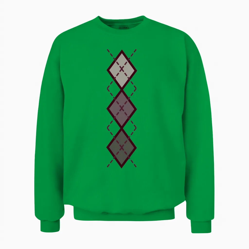 Retro Rockabilly Unisex Sweatshirt in Irish Green