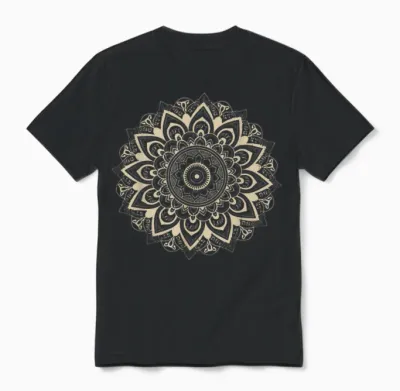 Classic Mandala Style 86 47 Subtle Anti Trump Resist 8647 Unisex T-Shirt - Black