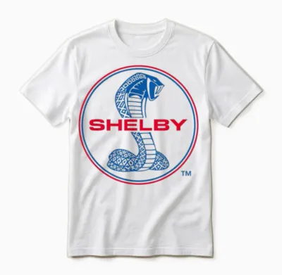 Klassisches Shelby Super Snake Logo Unisex T-Shirt - White