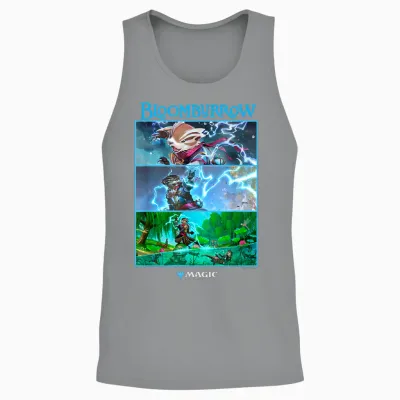 Magic: the Gathering Bloomburrow Panels T-Shirt, Black, S Unisex Tank Top - Sport Grey