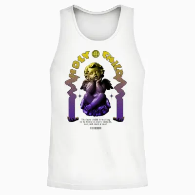 Holy Child Modern Streetwear Unisex Tank Top - White