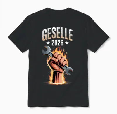 Geselle 2026 Companion Test Car Training Passed Unisex T-Shirt - Black