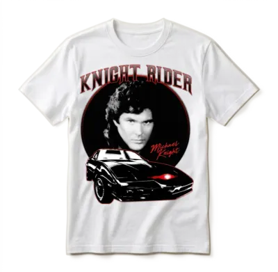 Knight Rider Michael Knight Unisex T-Shirt - White