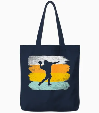 Rugby Retro Tote Bags - Navy