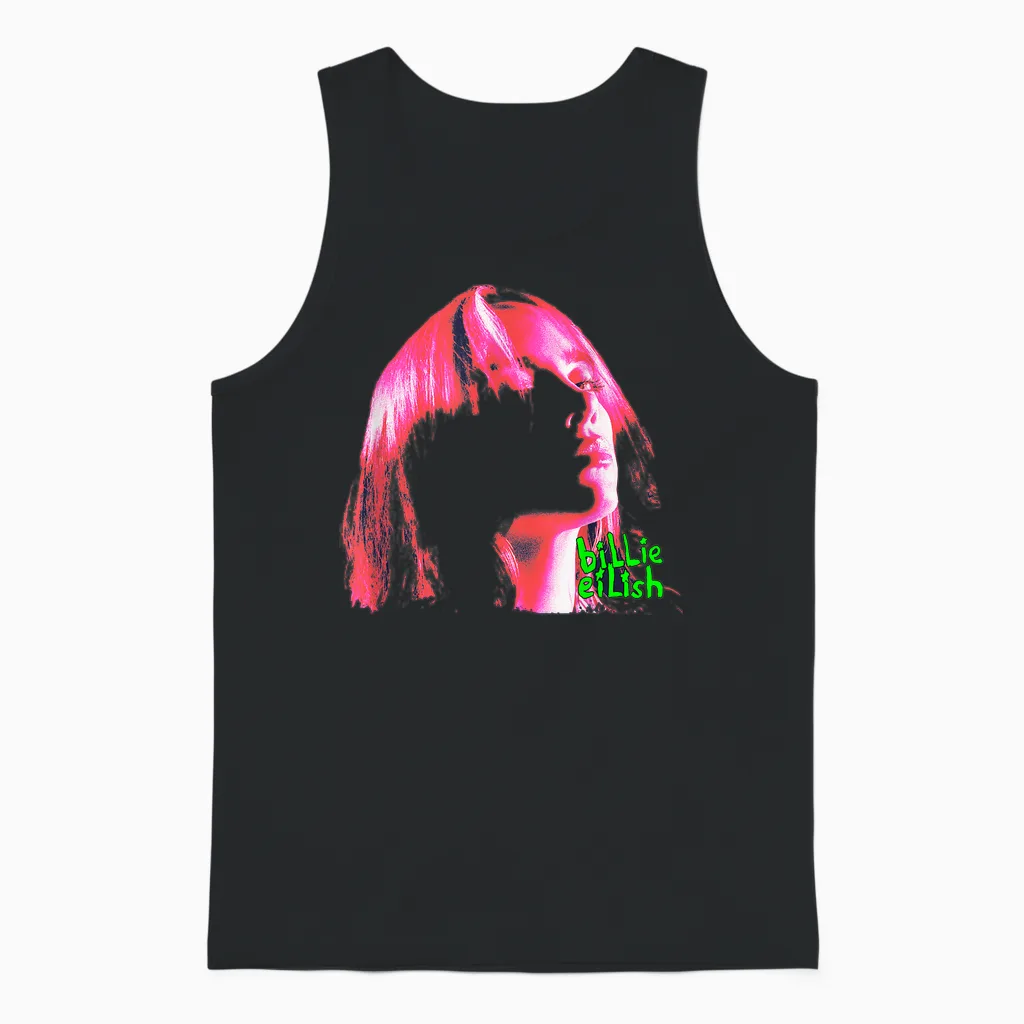 Official Billie Eilish Photographic Unisex Tank Top in Black
