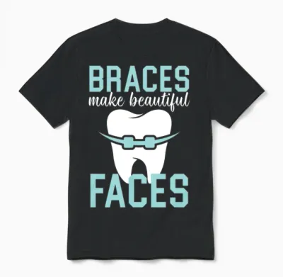 Orthodontic Assistant Job Dental Teeth Dentist Unisex T-Shirt - Black